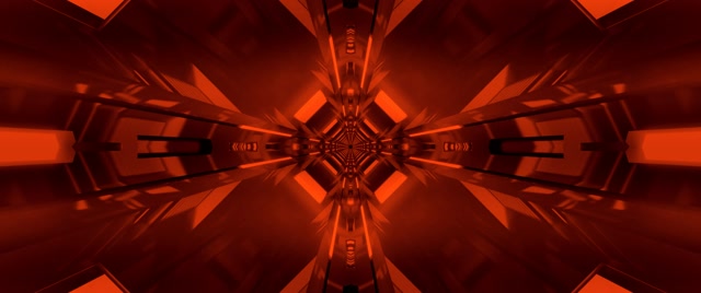 Red Neon Tunnel Fractal Kaleidoscope 2.39:1 Cinemascope 60fps Screensaver Vj Loop
