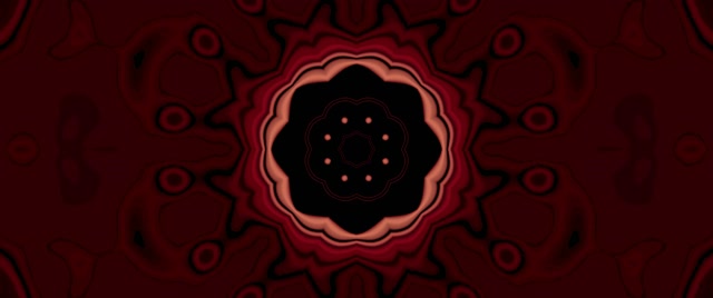 Terowong Neon Merah Kaleidoskop Letupan VJ Loop 2.39:1 Cinemascope 60fps Screensaver