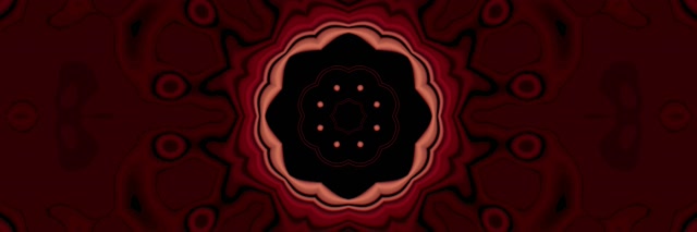 Terowong Neon Bintang Kaleidoskop Merah 3:1 Triple Wide 60fps Screensaver VJ Loop