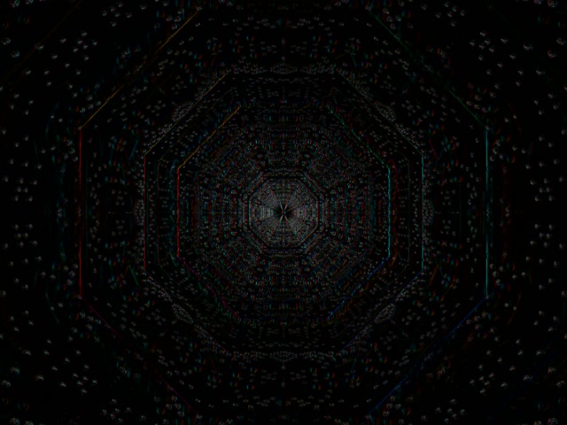 Pulsating Hexagon Neon Tunnel 4:3 Classic 60fps VJ Loop Screensaver