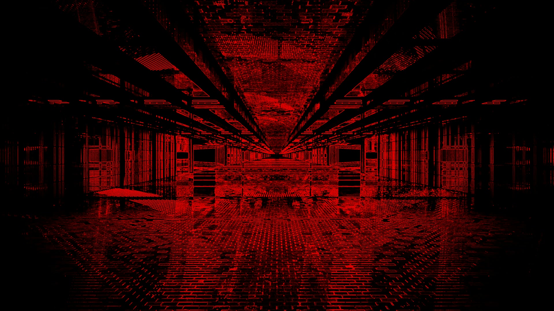 Terowong Neon Merah Screensaver 4K UHD 60fps VJ Loop PC