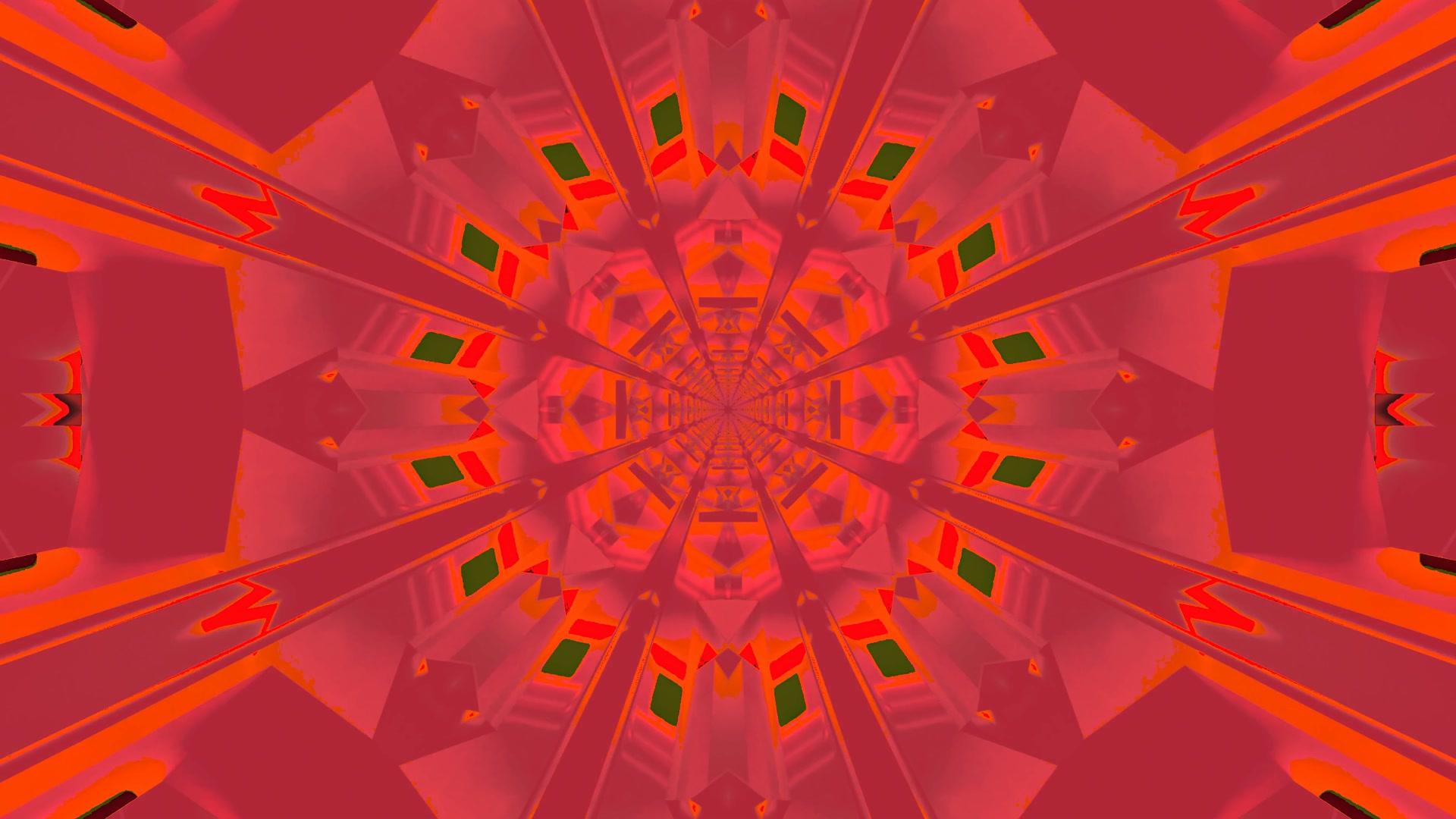 Penyelamat Skrin Terowong Neon Merah 4K UHD 60fps VJLoops PC Laptop