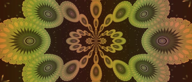 Fractal Kaleidoscope Neon Tunnel 21:9 Ultrawide 60fps Screensaver VJ Loop