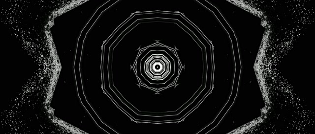 21:9 Sinematik Terowong Neon Pusaran Oktagon Berputar 60fps Screensaver VJLoops