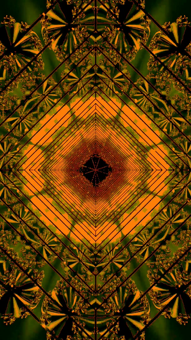 Terowong Neon Vorteks Berlian Oren VJ Loop 9:16 Reels 60fps Screensaver