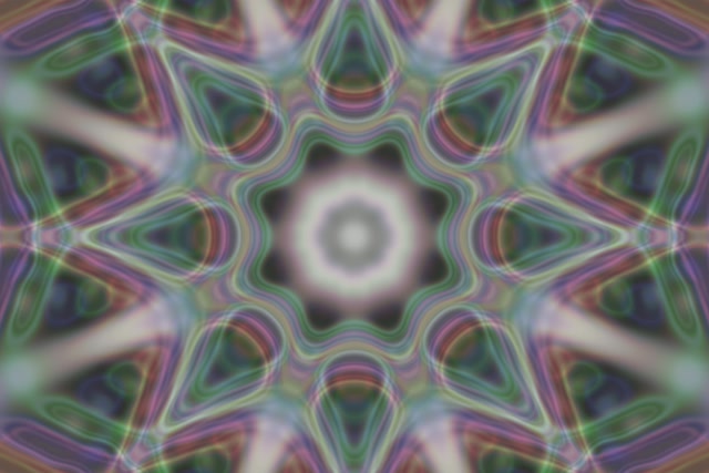 Kaleidoscope Neon Tunnel 3:2 Surface 60fps VJ Loop Screensaver
