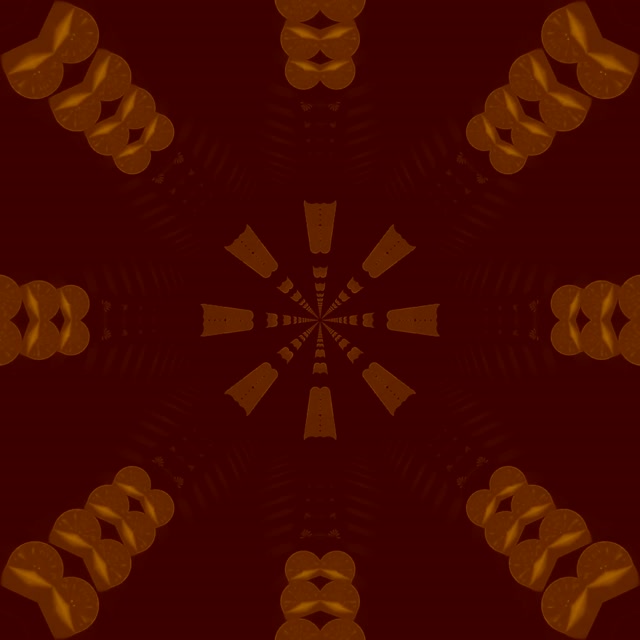 Neon Tunnel Fractal Kaleidoscope Burst 1:1 Square 60fps Screensaver Vj Loop