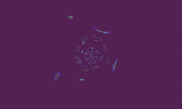 Neon Tunnel Kaleidoscoop Uitbarsting VJLoops 5:3 Wide 60fps Schermbeveiliging