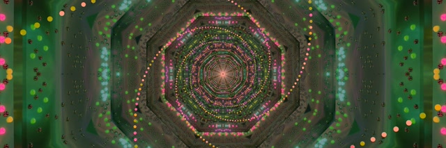 Neon Tunnel Octagon Vortex VJLoops 3:1 Triple Wide 60fps Screensaver