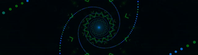 Neon Tunnel Spiraal Blauw Groen Schermbeveiliging 32:9 Super Ultrawide 60fps VJLoops