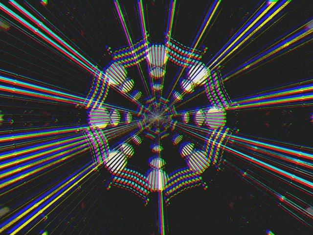 Neon Tunnel Wiel Screensaver 4:3 Klassiek 60fps VJ Loop