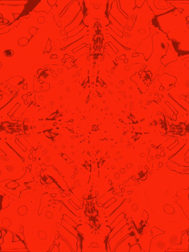 Red Fractal Kaleidoscope Neon Tunnel VJ Loop 3:4 iPad Portrait 60fps Screensaver