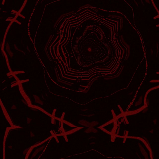 Rode Neon Tunnel Prikkeldraad Vortex VJLoops 1:1 Vierkant 60fps Schermbeveiliging