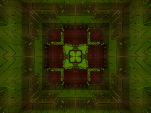 Neon Tunnel Green Fractal Cross Vj Loop 4:3 Classic 60fps Screensaver