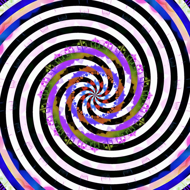 Neon Tunnel Hypnotische Spiraal Vortex 1:1 Vierkant 60fps Schermbeveiliging VJLoops