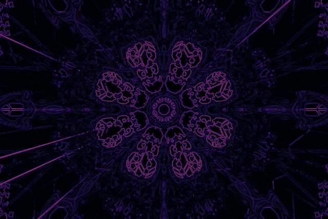 Neon Tunnel Paars Kaleidoscoop Web Vj Loop 3:2 Surface 60fps Schermbeveiliging