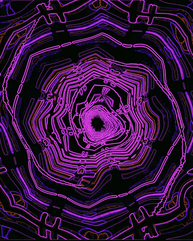 Paarse Neon Tunnel Schermbeveiliging 60fps 4:5 Instagram VJ Loop PC Laptop