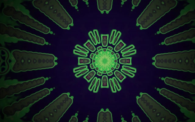 Neon Tunnel Groene Radiale Punt Uitbarsting VJ Loop 60fps 16:10 MacBook Schermbeveiliging