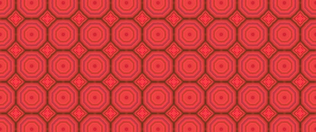 Rood Neon Tunnel Octagons Schermbeveiliging 2.39:1 Cinemascope 60fps VJ Loop