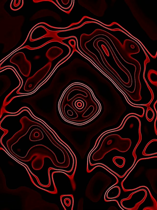 Neon Tunnel Rode Contour Diamant Vj Loop 3:4 iPad Portrait 60fps Schermbeveiliging