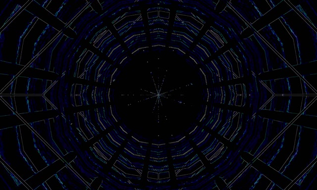 Neon Tunnel Diamant Draaikolk VJ Loop 5:3 Wide 60fps Screensaver