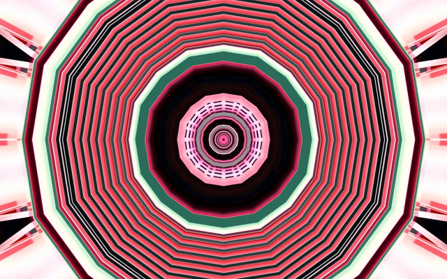 Neon Tunnel Octagon Vortex VJ Loop 16:10 MacBook 60fps Screensaver