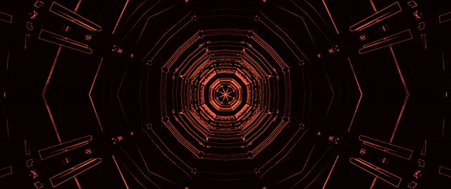 Rode Octagon Neon Tunnel Vortex | VJLoops | 2.39:1 cinemascope | 60fps | screensaver