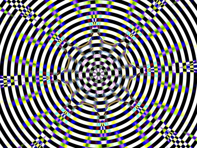 Hypnotic Concentric Neon Tunnel VJ Loop 4:3 Classic 60fps Screensaver