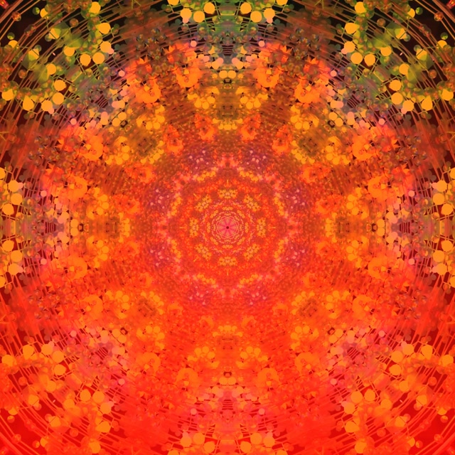 Neon Tunnel Fractal Kaleidoscoop Uitbarsting 1:1 Vierkant 60fps Schermbeveiliging VJLoops