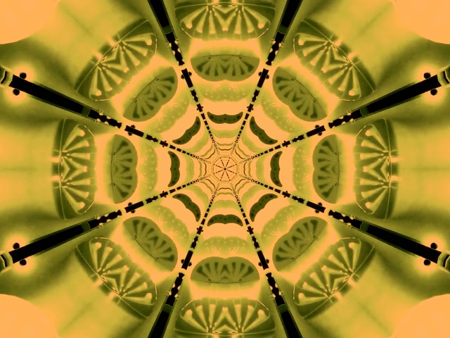 Neon Tunnel Kaleidoscoop Achthoek VJLoops 4:3 Klassiek 60fps Schermbeveiliging