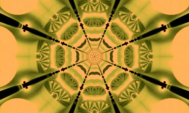 Neon Tunnel Kaleidoscoop Mandala 60fps 5:3 Breed Schermbeveiliging VJLoops