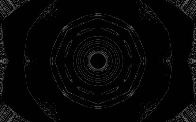 Neon Tunnel Radiale Zon Loop 16:10 Macbook 60fps Screensaver VJLoops