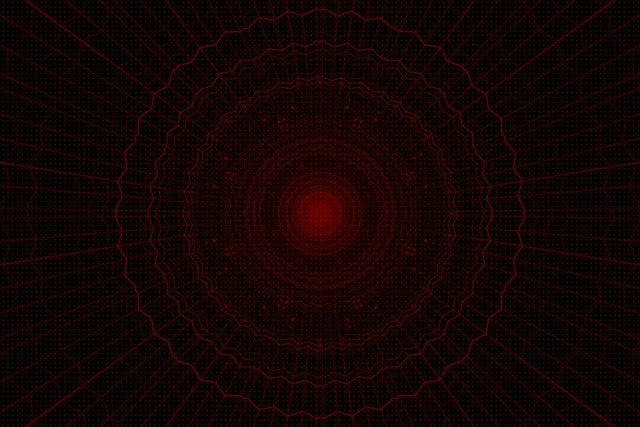 Rood Neon Tunnel VJLoops 3:2 Surface 60fps Schermbeveiliging Karmozijn Web Vortex