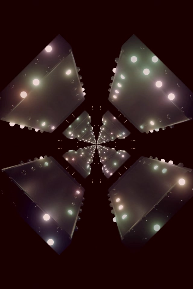 Neon Tunnel Kaleidoscoop Spiegel Uitbarsting VJLoops 2:3 Foto Portret 60fps Schermbeveiliging