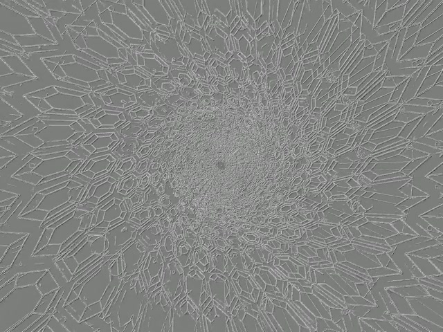 Neon Tunnel Kristal Radiale Uitbarsting 4:3 Klassiek 60fps Schermbeveiliging VJLoops