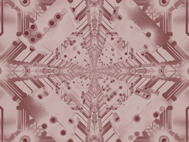 Vj loop Neon Tunnel Roos Roze Kaleidoscoop 4:3 klassiek 60fps schermbeveiliging