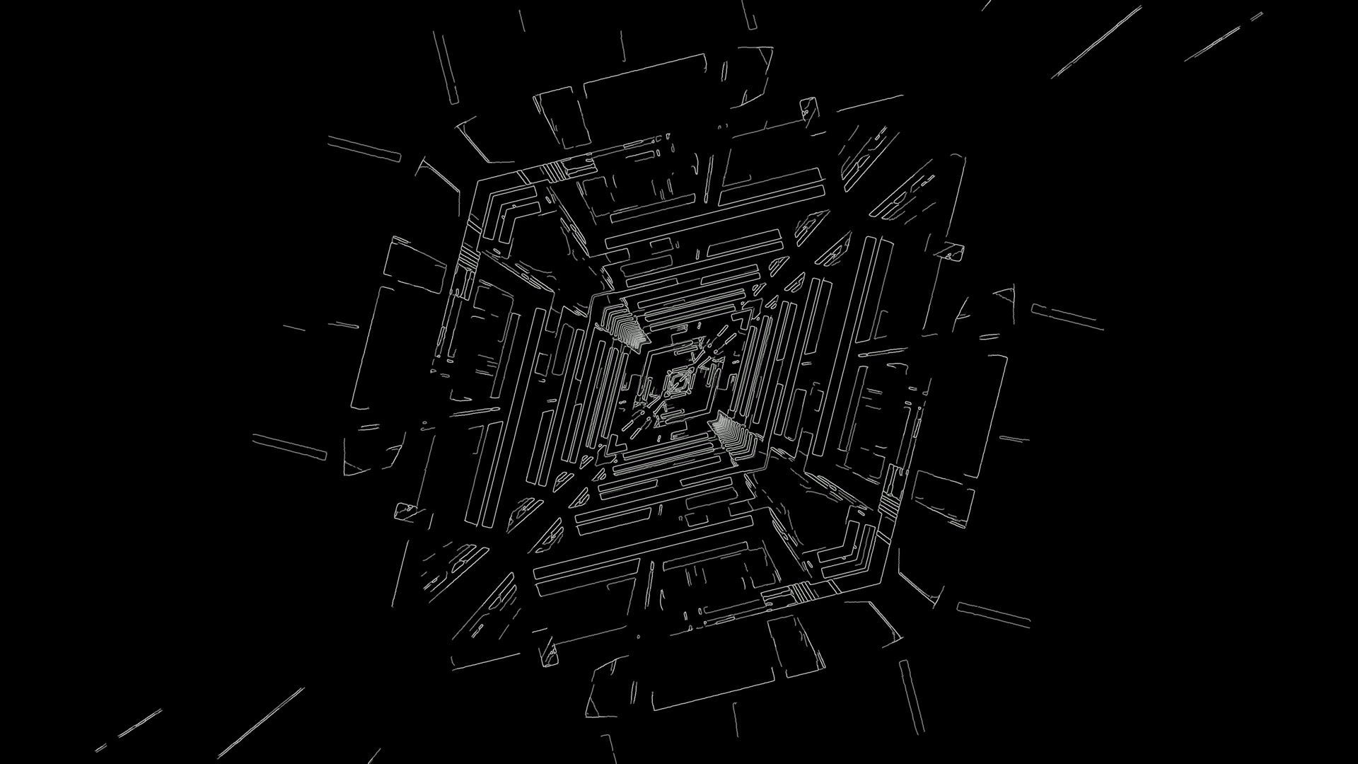 Sci-Fi Neon Tunnel Schermbeveiliging 4K UHD 60fps VJ Loop