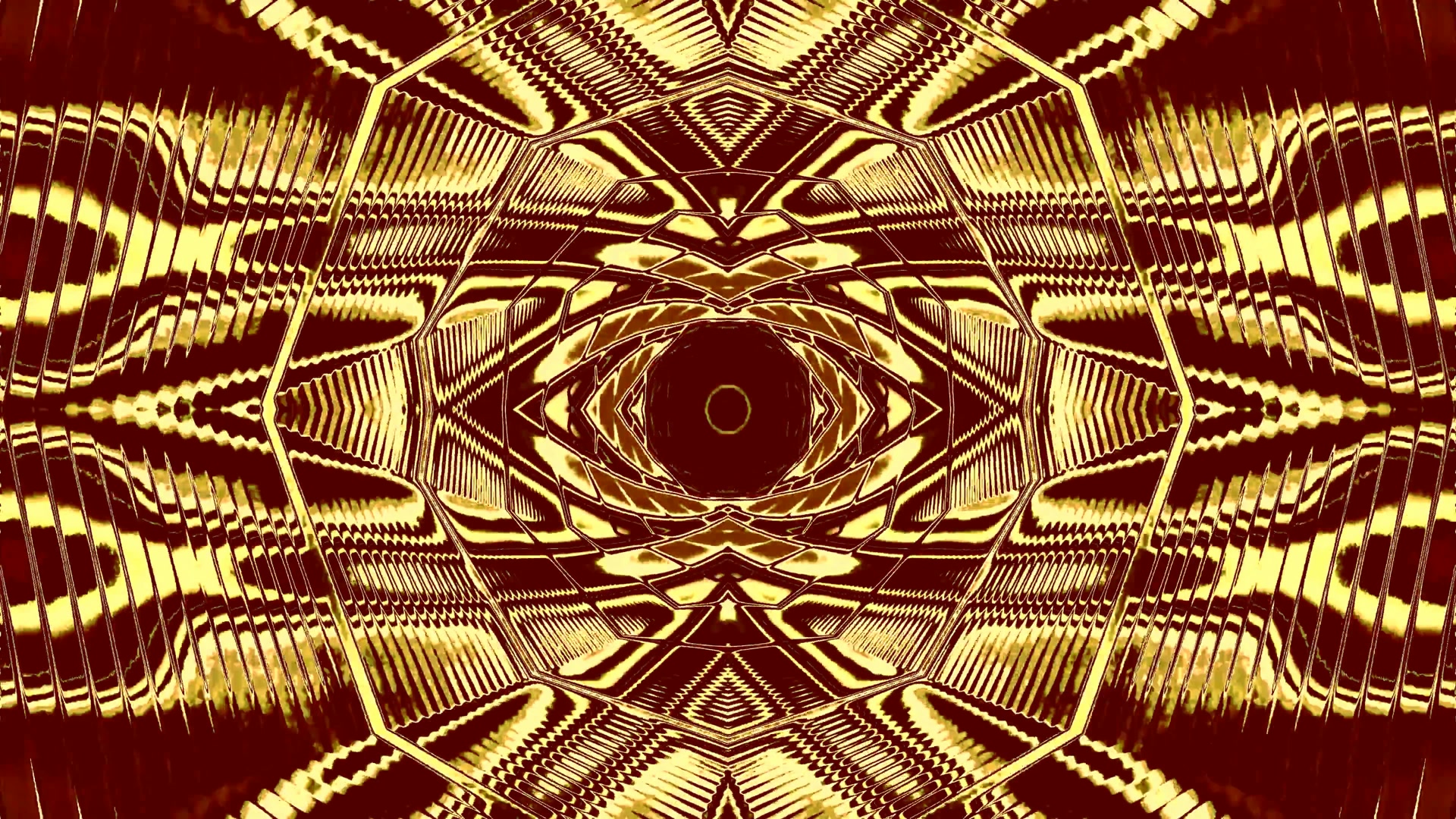 gouden neon tunnel screensaver 4K UHD 60fps VJLoops windows 11 pc hypnotisch oog