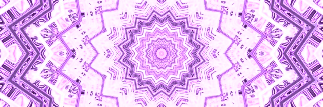 Roze Paarse Neon Tunnel Kaleidoscoop Schermbeveiliging 3:1 Triple Wide 60fps VJ Loop
