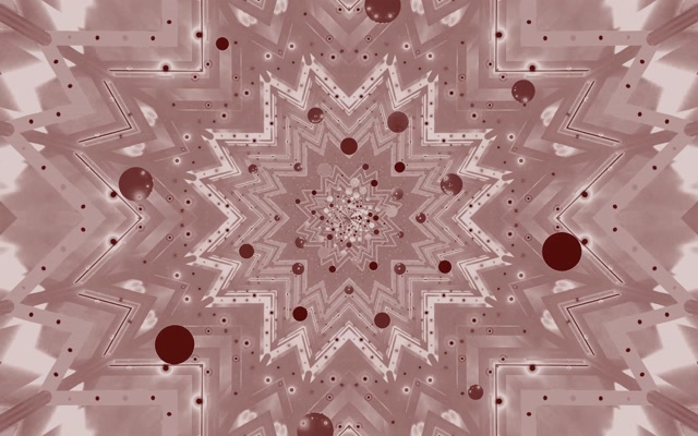 Neon Tunnel Roos Ster Kaleidoscoop VJLoops 60fps 16:10 Macbook Schermbeveiliging