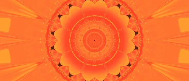 Oranje Neon Tunnel Mandala Screensaver 21:9 Ultrawide 60fps VJ Loop