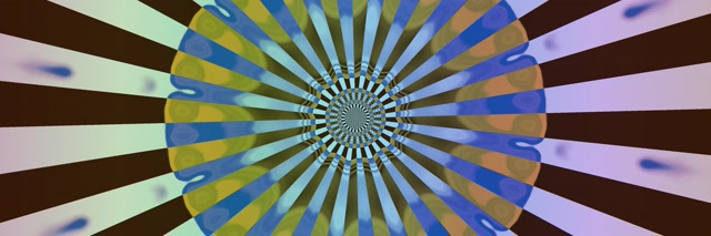 Neon Tunnel Kaleidoscoop Uitbarsting Vj Loop 3:1 Triple Wide 60fps Schermbeveiliging