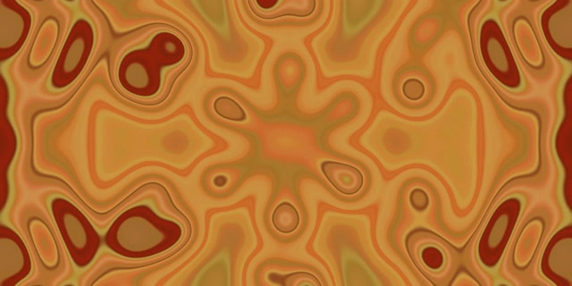 Neon Tunnel Amber Kaleidoscoop Uitbarsting VJ Loop 2:1 Univisium 60fps Schermbeveiliging