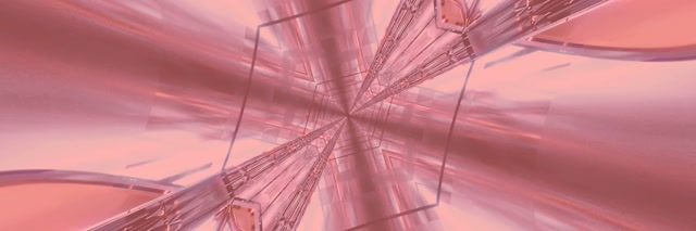 Neon Tunnel Roze Kristal Uitbarsting 3:1 Triple Wide 60fps Schermbeveiliging VJ Loop