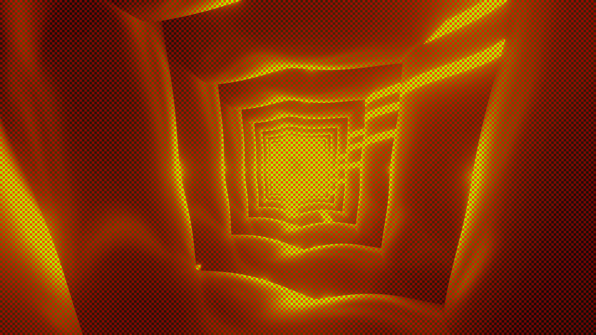 Oransje Neon Tunnel Skjermbeskytter 4K UHD 60fps VJ Loop