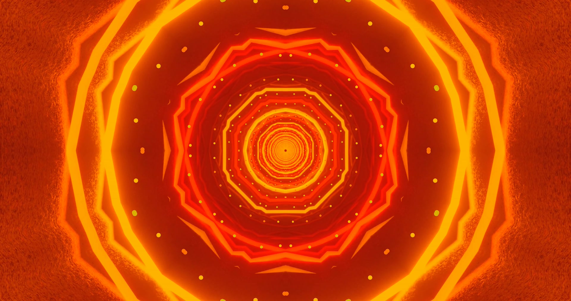 Brennende Neon Tunnel Skjermsparer 4K UHD 60fps Vj Loop