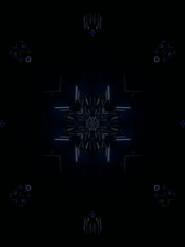 Neon Tunnel Kaleidoscope Burst | 3:4 iPad Portrait 60fps Screensaver VJ Loop