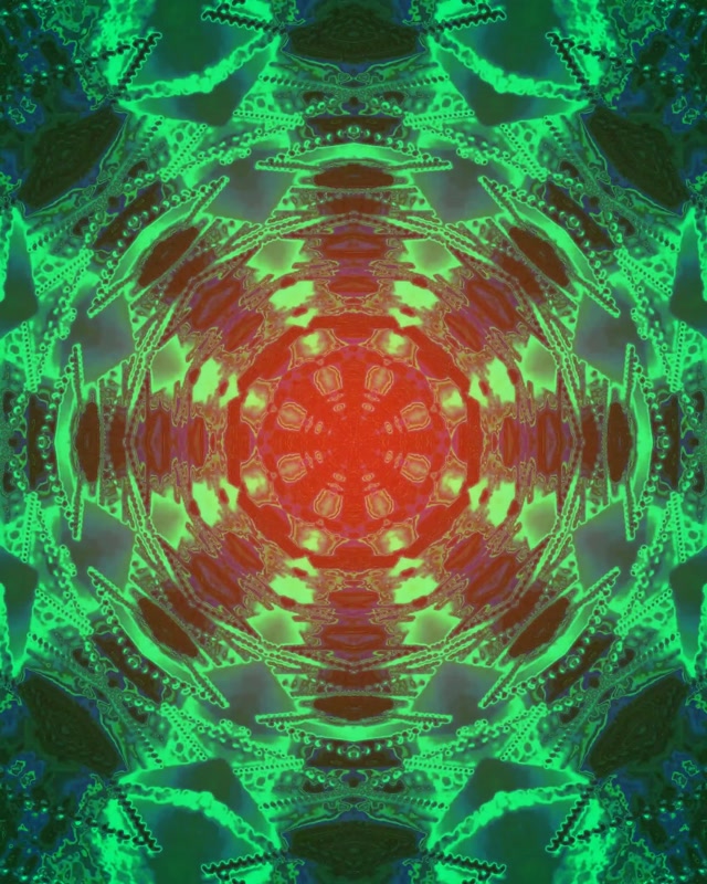 Neon Tunnel Fractal Kaleidoscope Burst Vj Loop 4:5 Instagram 60fps Screensaver