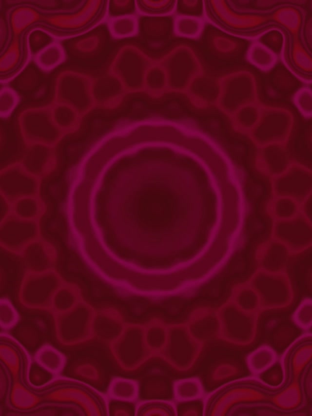 Magenta Krusning Mandala Neontunnel VJLoops 3:4 iPad Portrait 60fps Skjermsparer