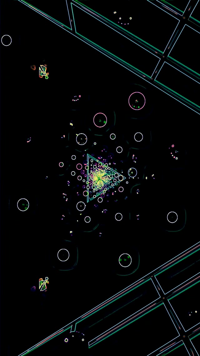 Neontunnel Sirkler 60fps 9:16 Reels Skjermsparer PC VJ Loop